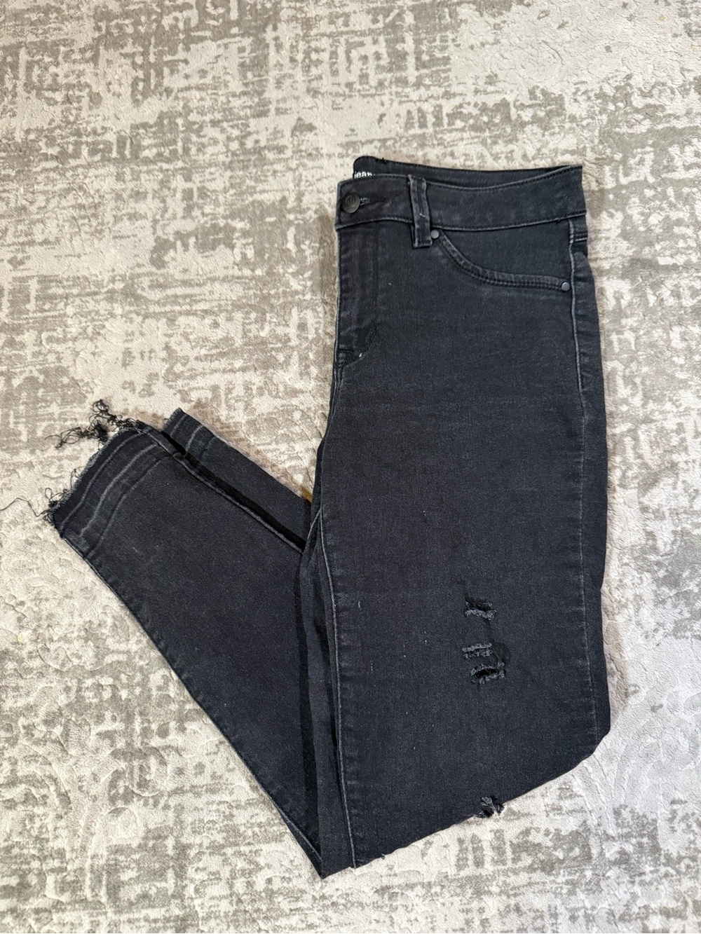d.jeans Black Distressed Skinny Jeans Women's 6
